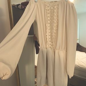 Alterd State off the shoulder cream romper